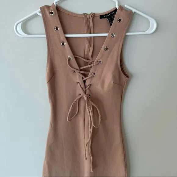 Revamped xs beige dress - Picture 2 of 5